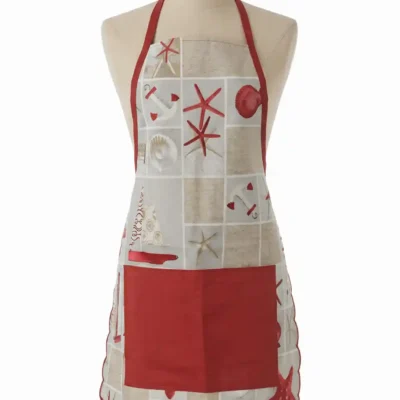 delantal faro estrellas rojo