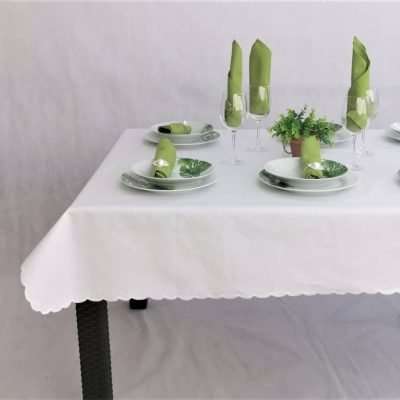 Mantel blanco liso
