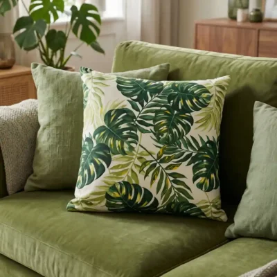 fundas de cojin palmera