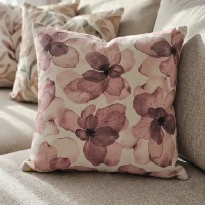 fundas de cojin tutuky flor rosa