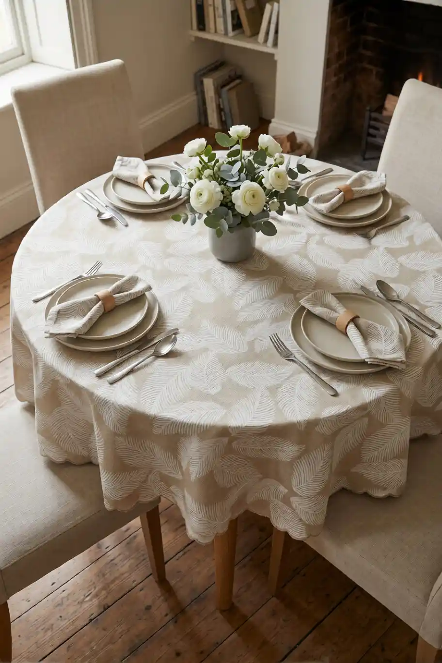 mantel plumas beig - Imagen 2