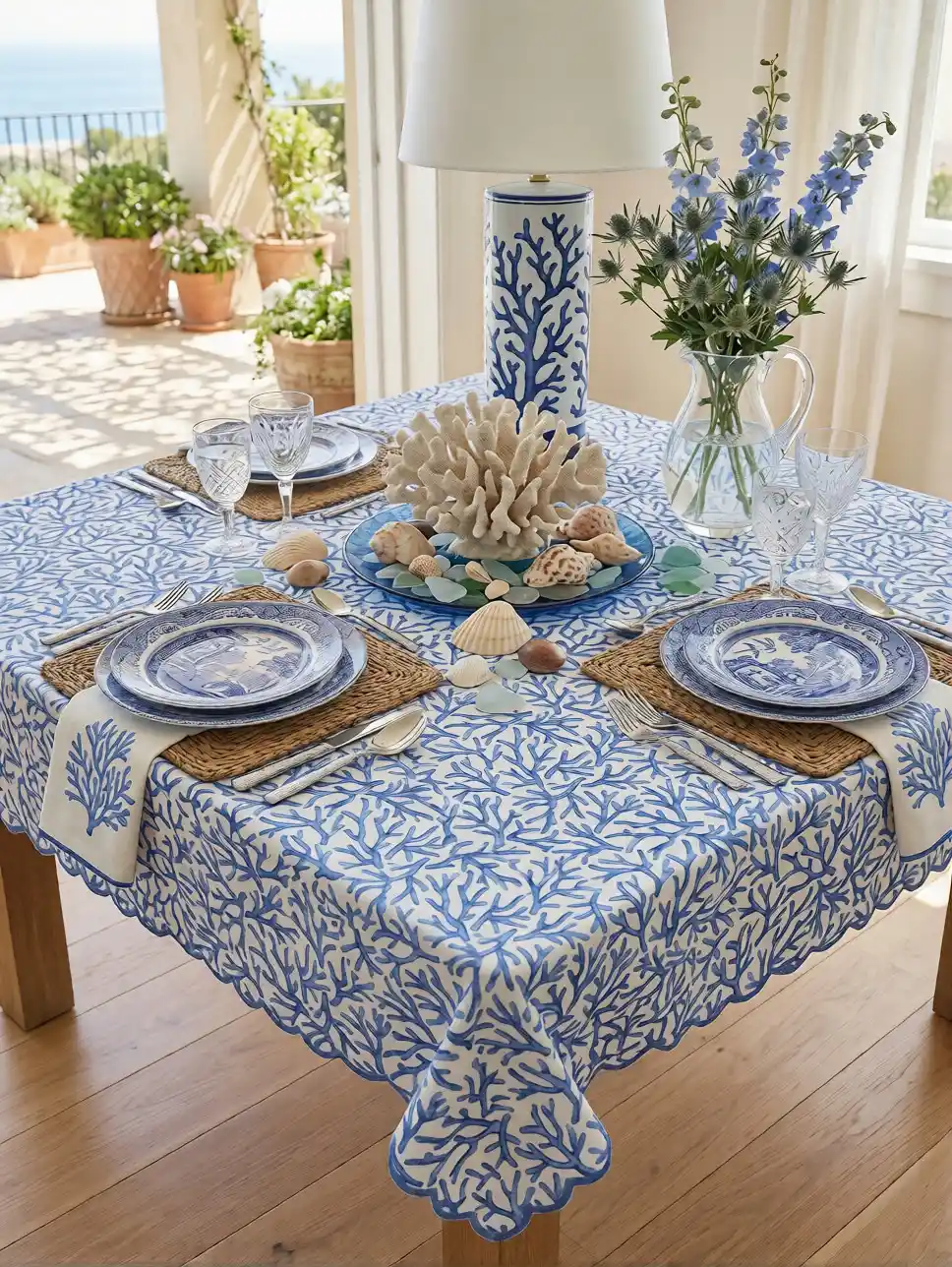 mantel coralium azul - Imagen 3