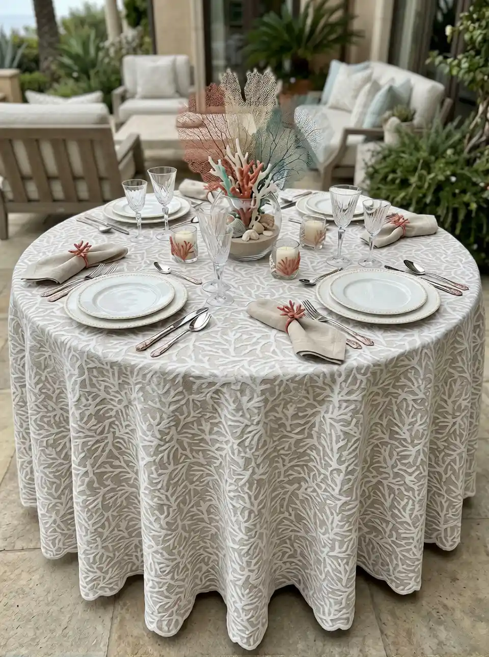 mantel coralium beig - Imagen 2